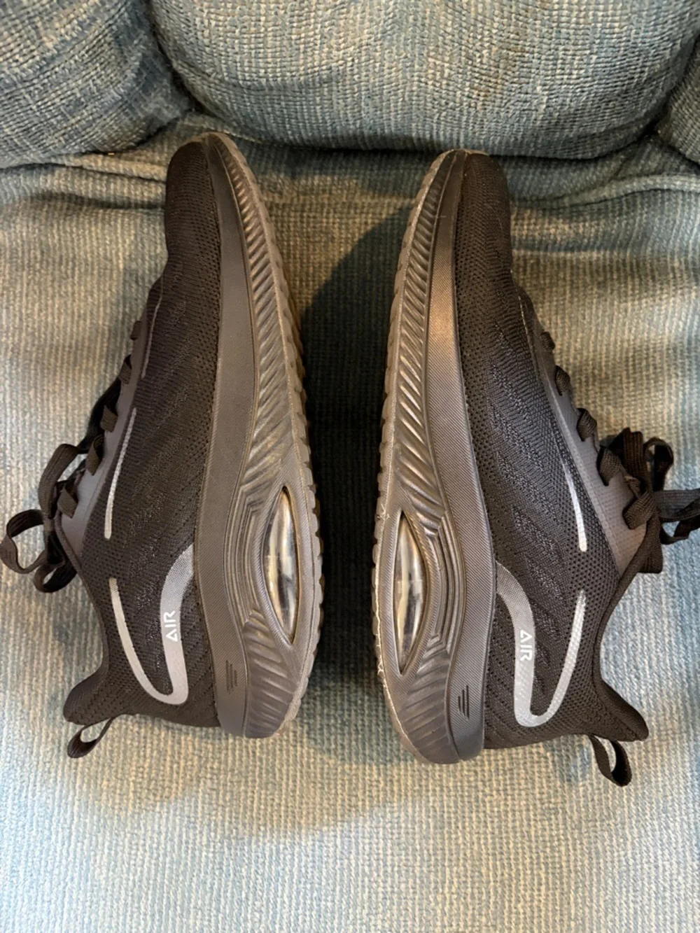Women’s Black Athletic Running Shoes with Arch Support Plantar Fasciitis - Picture 6 of 9